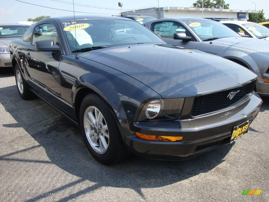 2008 Mustang V6 Premium Coupe - Alloy Metallic / Dark Charcoal photo #3