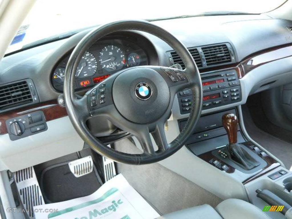 2004 3 Series 325i Coupe - Titanium Silver Metallic / Grey photo #15