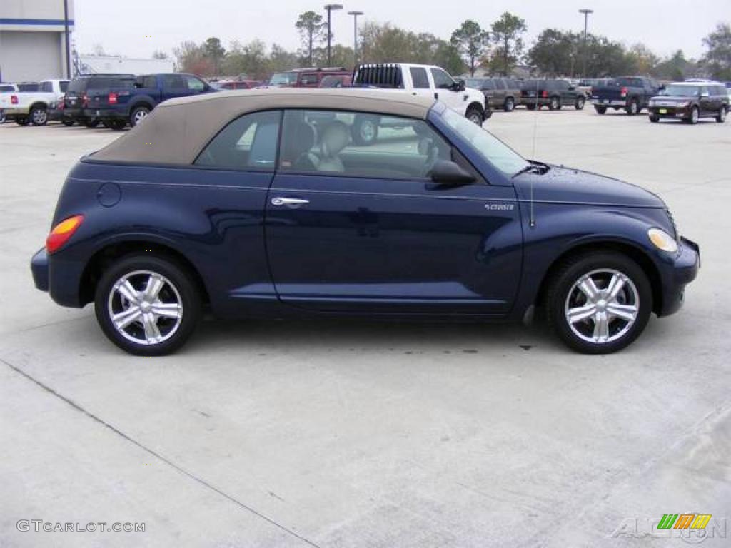 2005 PT Cruiser GT Convertible - Midnight Blue Pearl / Taupe/Pearl Beige photo #44