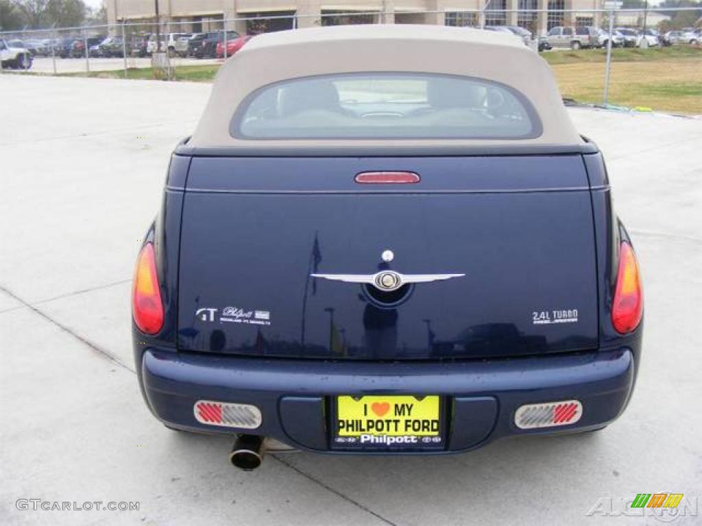 2005 PT Cruiser GT Convertible - Midnight Blue Pearl / Taupe/Pearl Beige photo #46