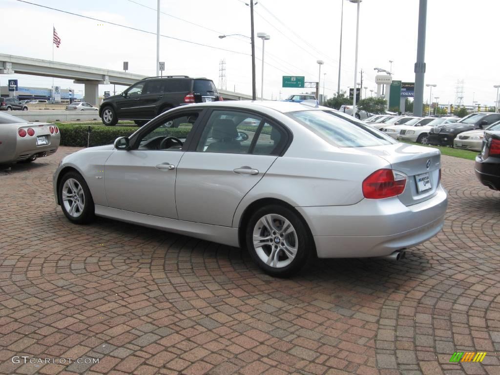 2008 3 Series 328i Sedan - Titanium Silver Metallic / Gray photo #7