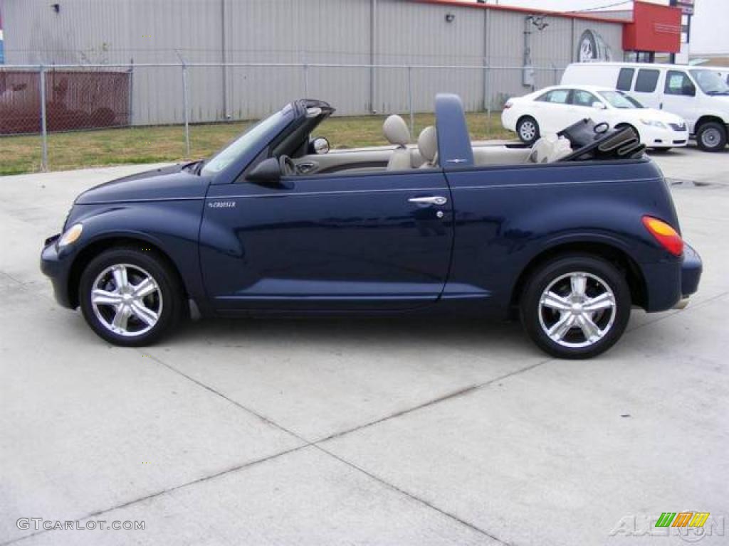 2005 PT Cruiser GT Convertible - Midnight Blue Pearl / Taupe/Pearl Beige photo #57