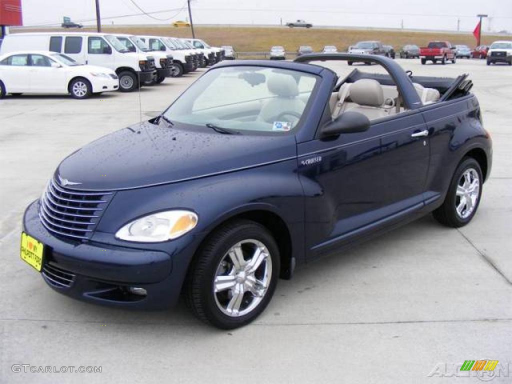 2005 PT Cruiser GT Convertible - Midnight Blue Pearl / Taupe/Pearl Beige photo #58