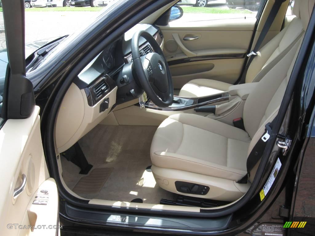 2008 3 Series 328i Sedan - Jet Black / Beige photo #24