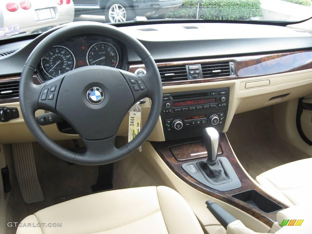 2008 3 Series 328i Sedan - Jet Black / Beige photo #27