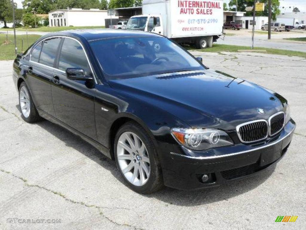 2006 7 Series 750i Sedan - Jet Black / Basalt Grey/Flannel Grey photo #2