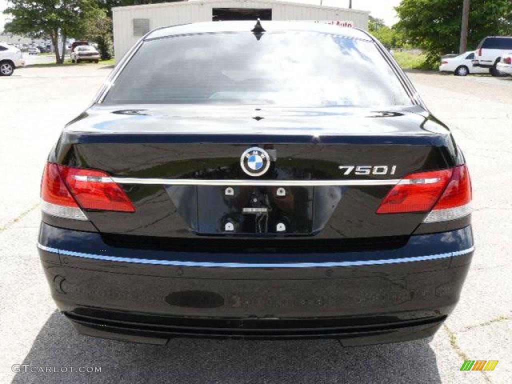 2006 7 Series 750i Sedan - Jet Black / Basalt Grey/Flannel Grey photo #5