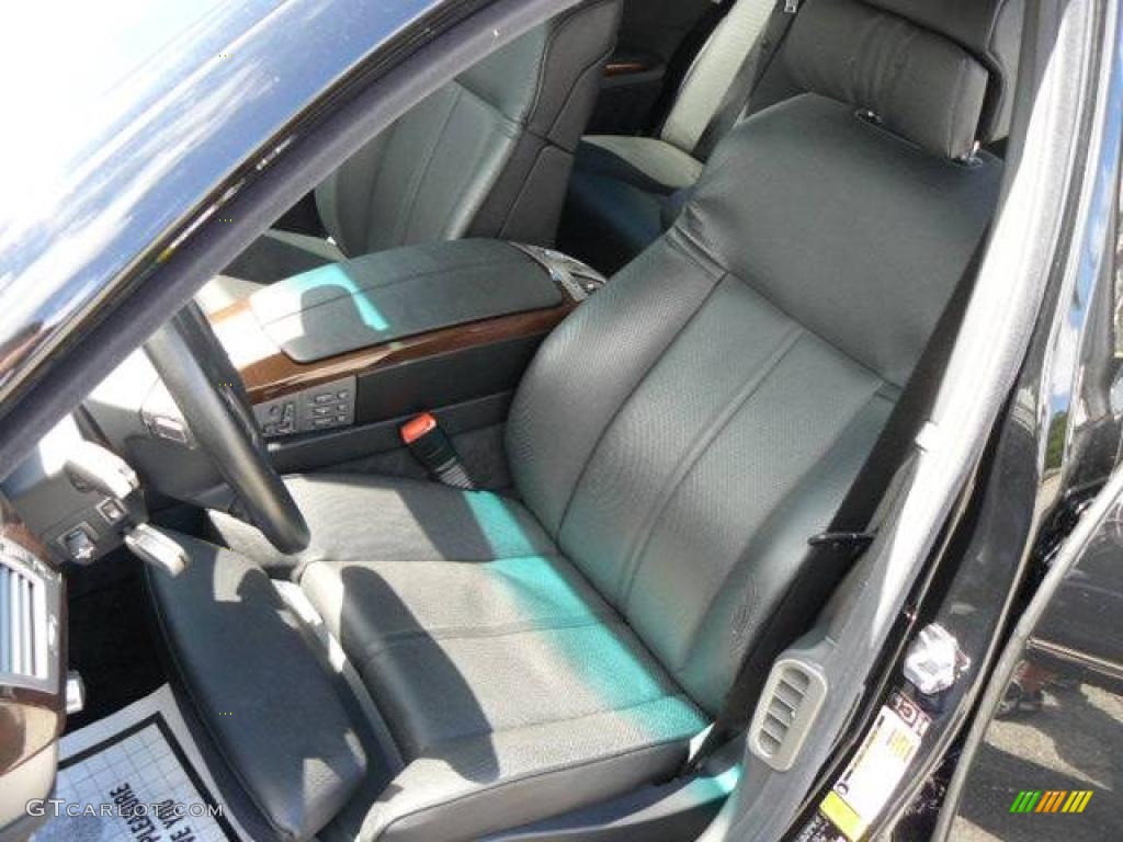 2006 7 Series 750i Sedan - Jet Black / Basalt Grey/Flannel Grey photo #9