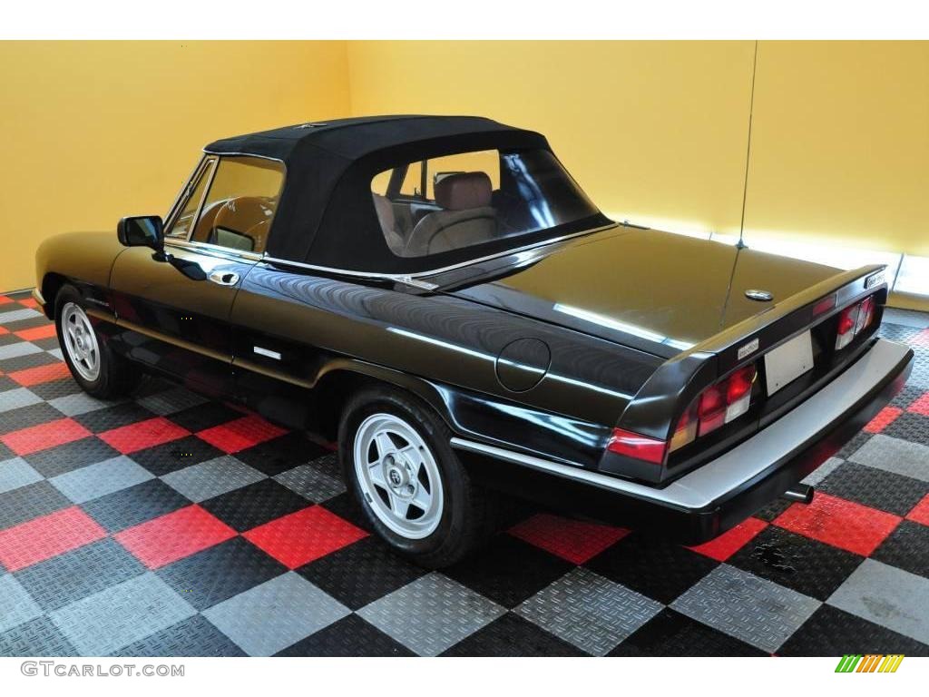 Black 1987 Alfa Romeo Spider Veloce Exterior Photo #15212351
