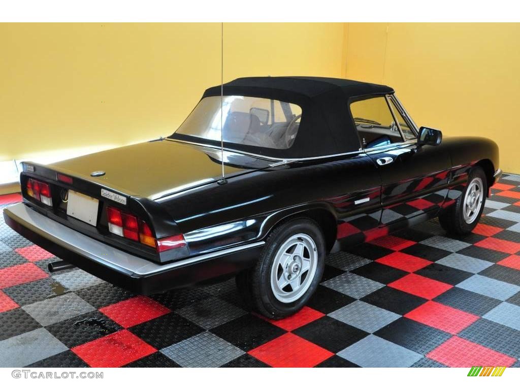Black 1987 Alfa Romeo Spider Veloce Exterior Photo #15212361