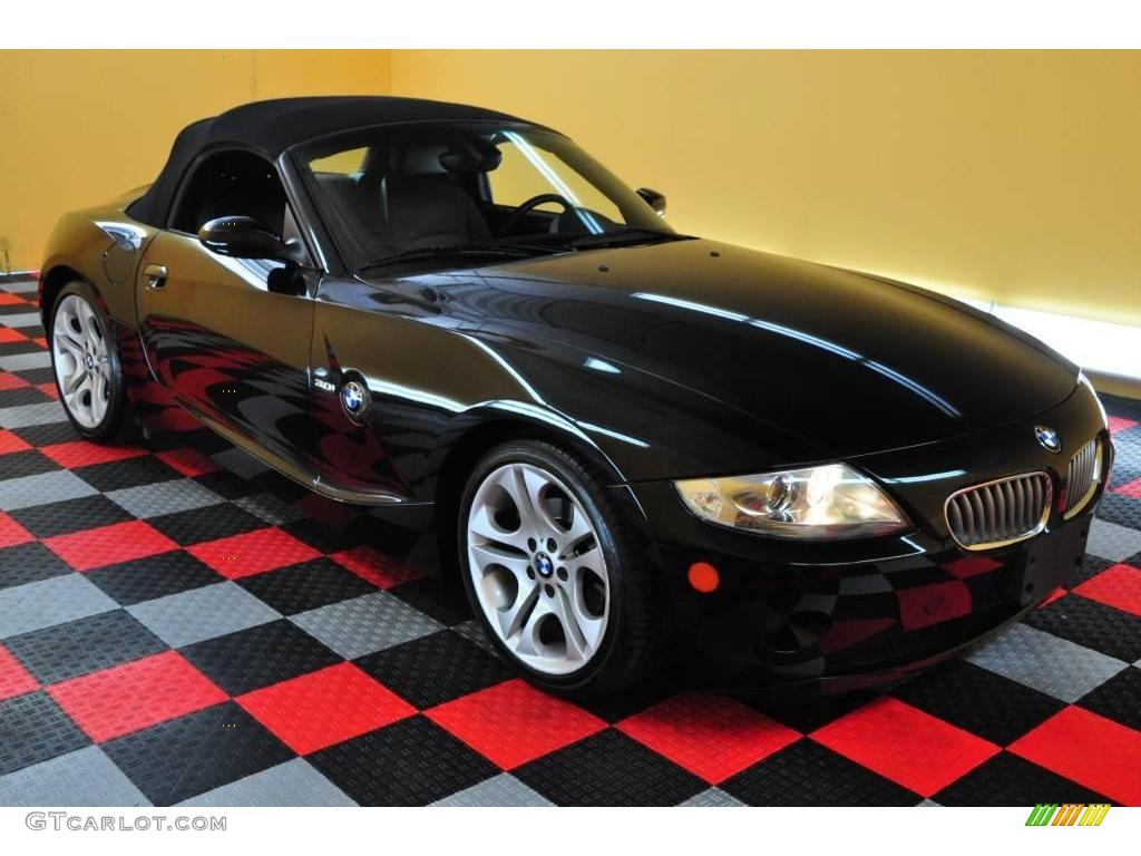 2005 Z4 3.0i Roadster - Jet Black / Black photo #1