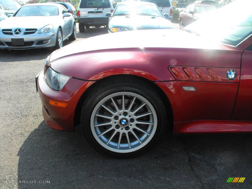 2001 Z3 3.0i Roadster - Siena Red Metallic / Beige photo #12