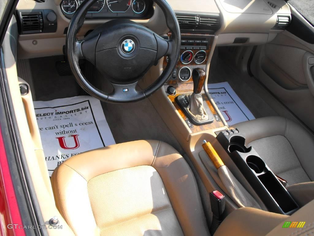 2001 Z3 3.0i Roadster - Siena Red Metallic / Beige photo #16