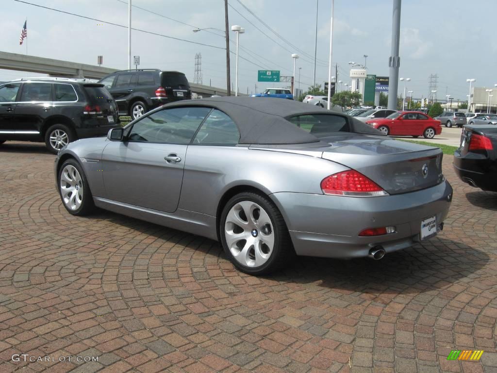 2006 6 Series 650i Convertible - Stratus Grey Metallic / Black photo #7