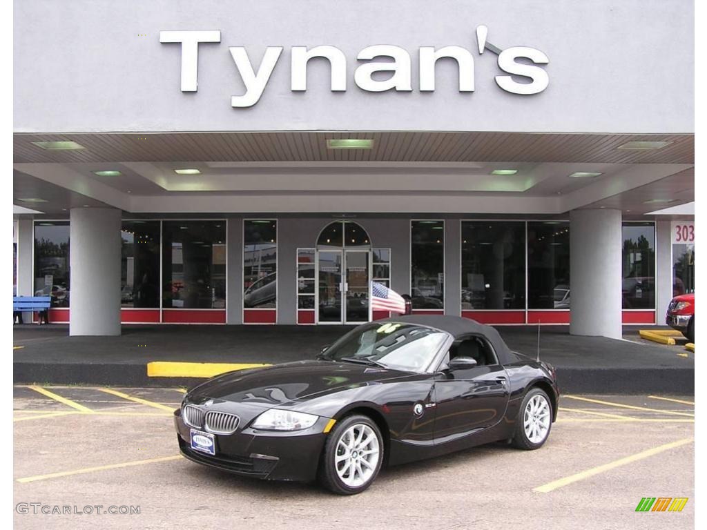 2006 Z4 3.0si Roadster - Jet Black / Black photo #1