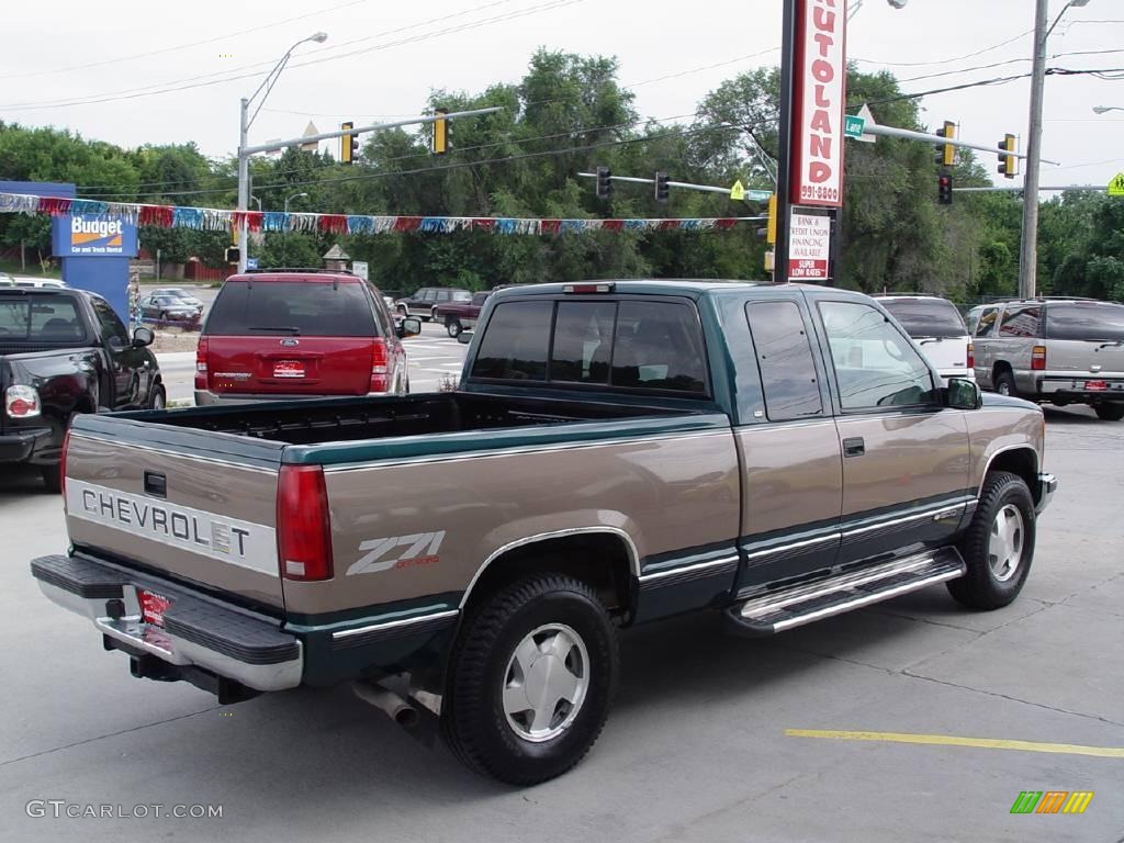 1997 C/K K1500 Silverado Extended Cab 4x4 - Emerald Green Metallic / Neutral Shale photo #5