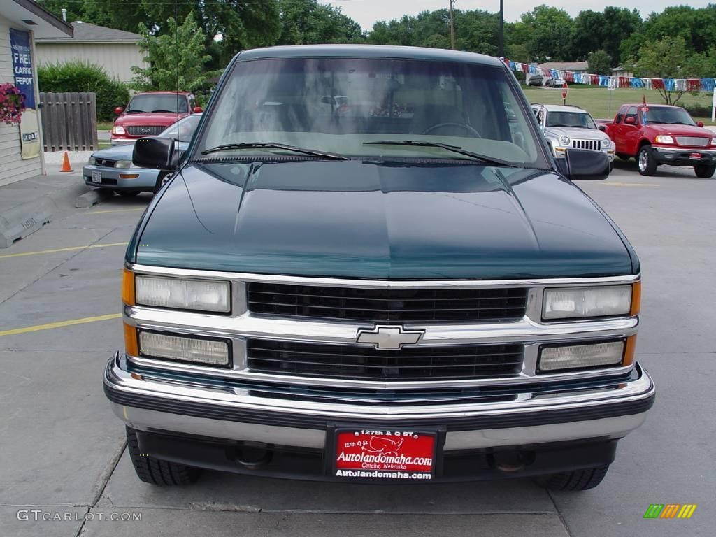 1997 C/K K1500 Silverado Extended Cab 4x4 - Emerald Green Metallic / Neutral Shale photo #6