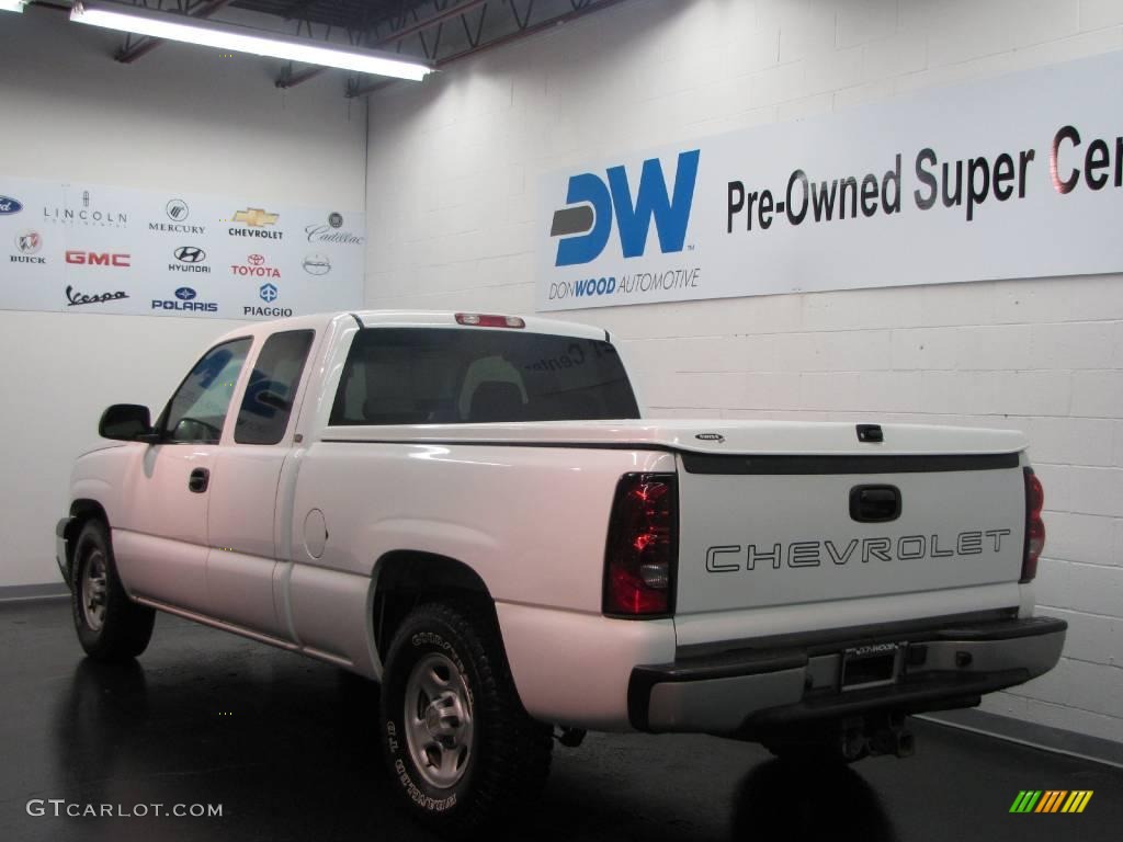 2004 Silverado 1500 Work Truck Extended Cab - Summit White / Medium Gray photo #5