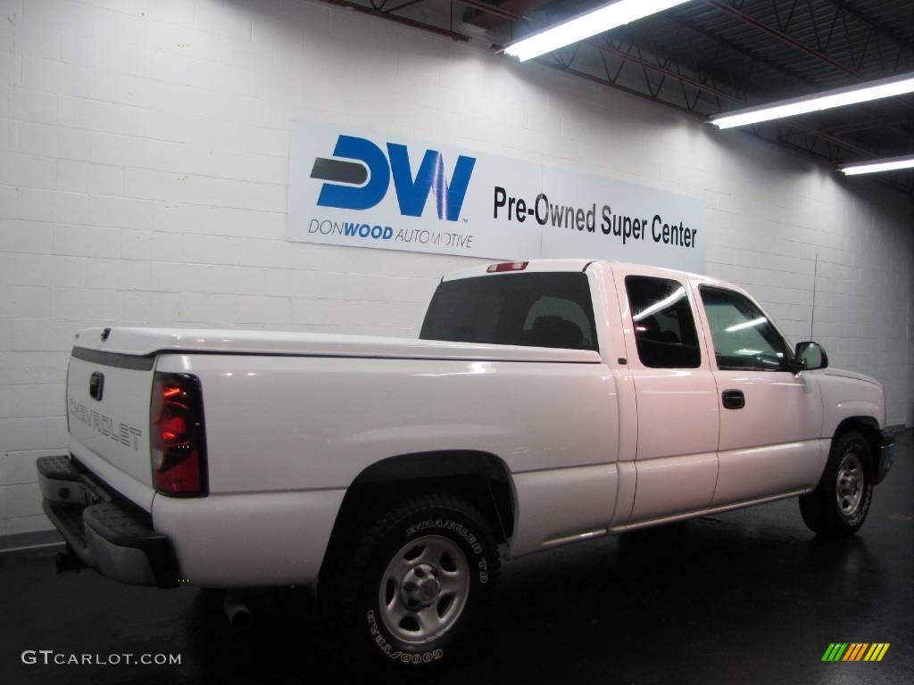 2004 Silverado 1500 Work Truck Extended Cab - Summit White / Medium Gray photo #6