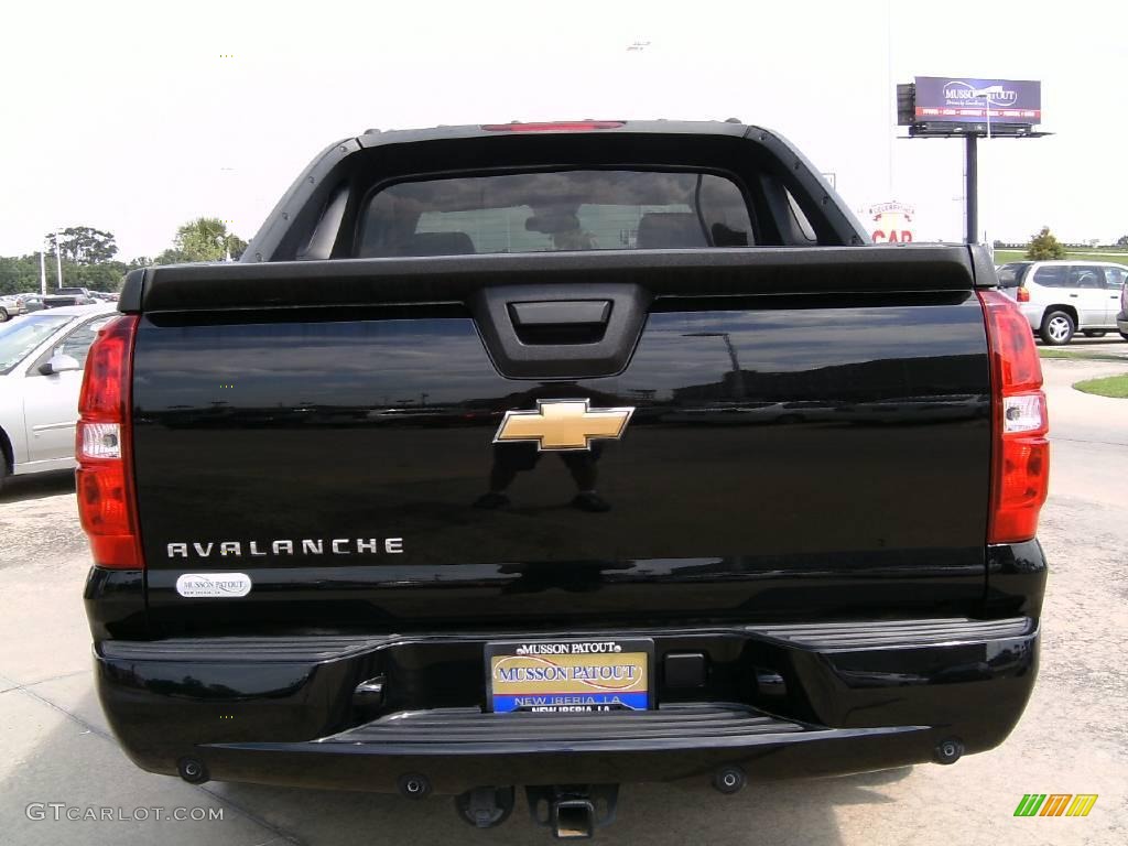 2007 Avalanche LTZ - Black / Ebony/Light Cashmere photo #4