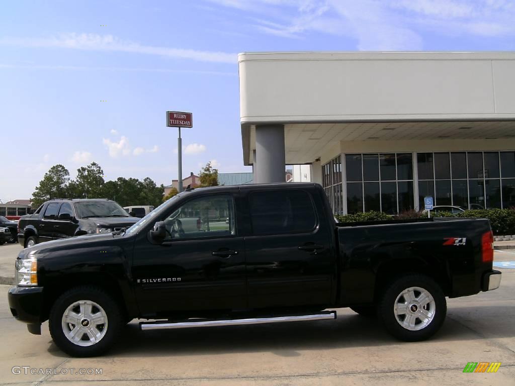 2009 Silverado 1500 LTZ Crew Cab 4x4 - Black / Light Cashmere photo #8