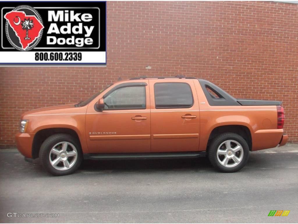 2007 Avalanche LTZ - Sunburst Orange Metallic / Dark Titanium/Light Titanium photo #1