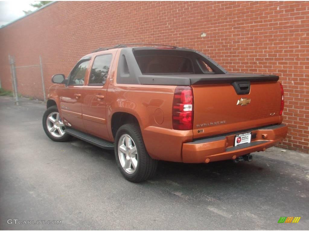 2007 Avalanche LTZ - Sunburst Orange Metallic / Dark Titanium/Light Titanium photo #3