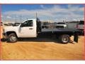 2007 Summit White Chevrolet Silverado 3500HD Regular Cab Chassis Stake Truck  photo #2