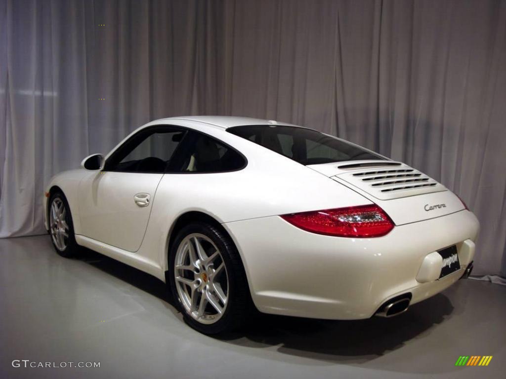 2009 911 Carrera Coupe - Carrara White / Sea Blue photo #5