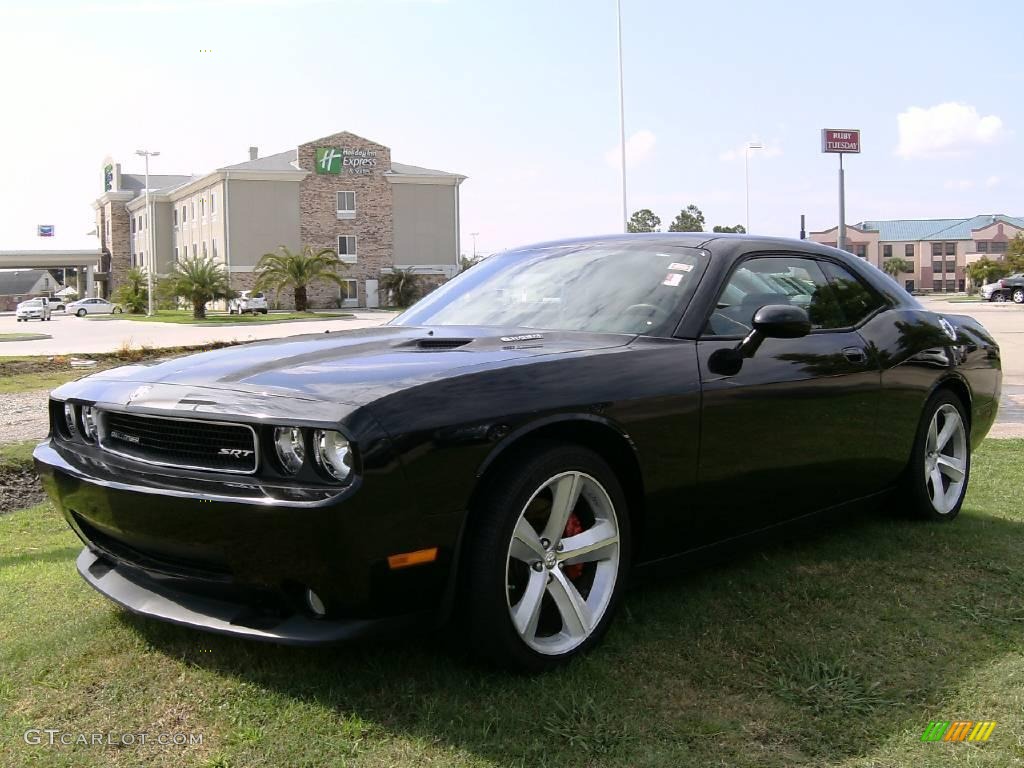 2008 Challenger SRT8 - Brilliant Black Crystal Pearl / Dark Slate Gray photo #1