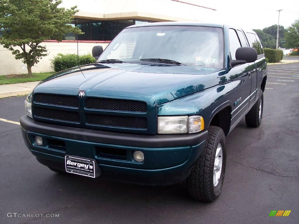 1998 Ram 1500 Sport Extended Cab 4x4 - Emerald Green Pearl / Gray photo #4