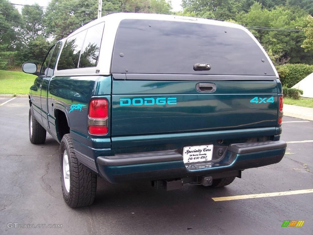 1998 Ram 1500 Sport Extended Cab 4x4 - Emerald Green Pearl / Gray photo #9