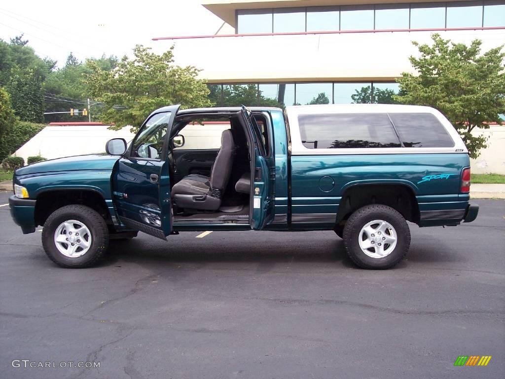 1998 Ram 1500 Sport Extended Cab 4x4 - Emerald Green Pearl / Gray photo #14
