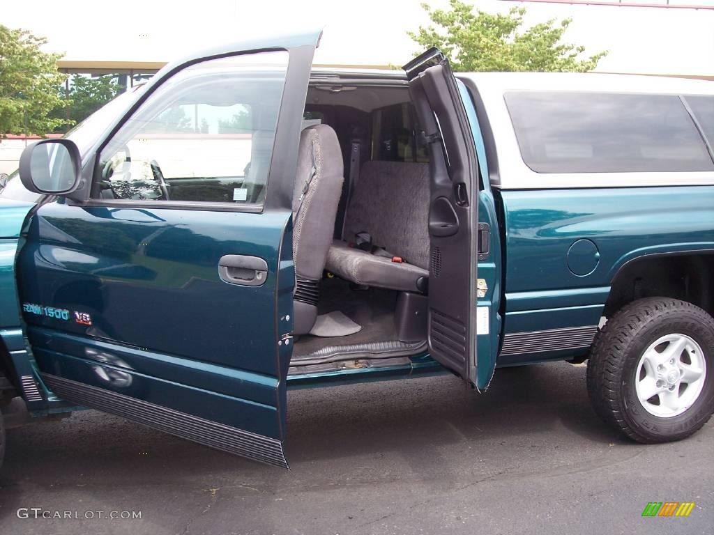 1998 Ram 1500 Sport Extended Cab 4x4 - Emerald Green Pearl / Gray photo #15