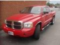 2007 Flame Red Dodge Dakota SLT Quad Cab  photo #2