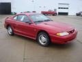 1995 Laser Red Metallic Ford Mustang V6 Coupe  photo #8