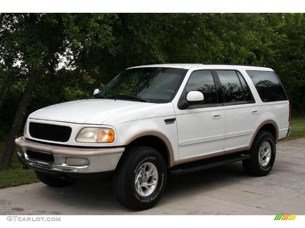 1997 Expedition Eddie Bauer 4x4 - Oxford White / Medium Graphite photo #1