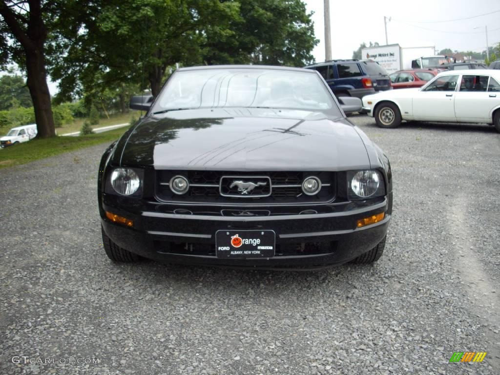 2006 Mustang V6 Premium Convertible - Black / Dark Charcoal photo #8