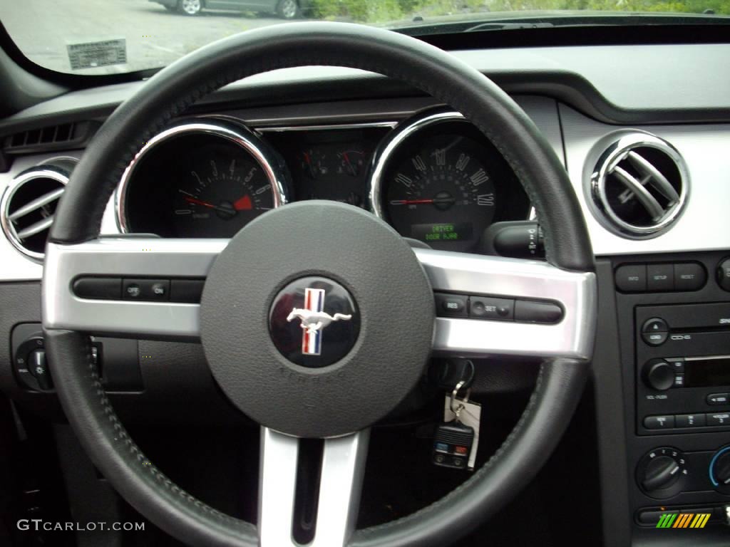 2006 Mustang V6 Premium Convertible - Black / Dark Charcoal photo #11