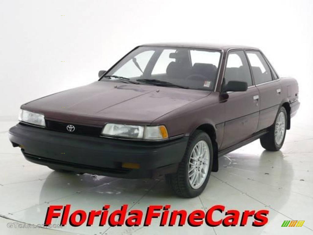 1991 Camry Sedan - Dark Red Pearl Metallic / Dark Red photo #1