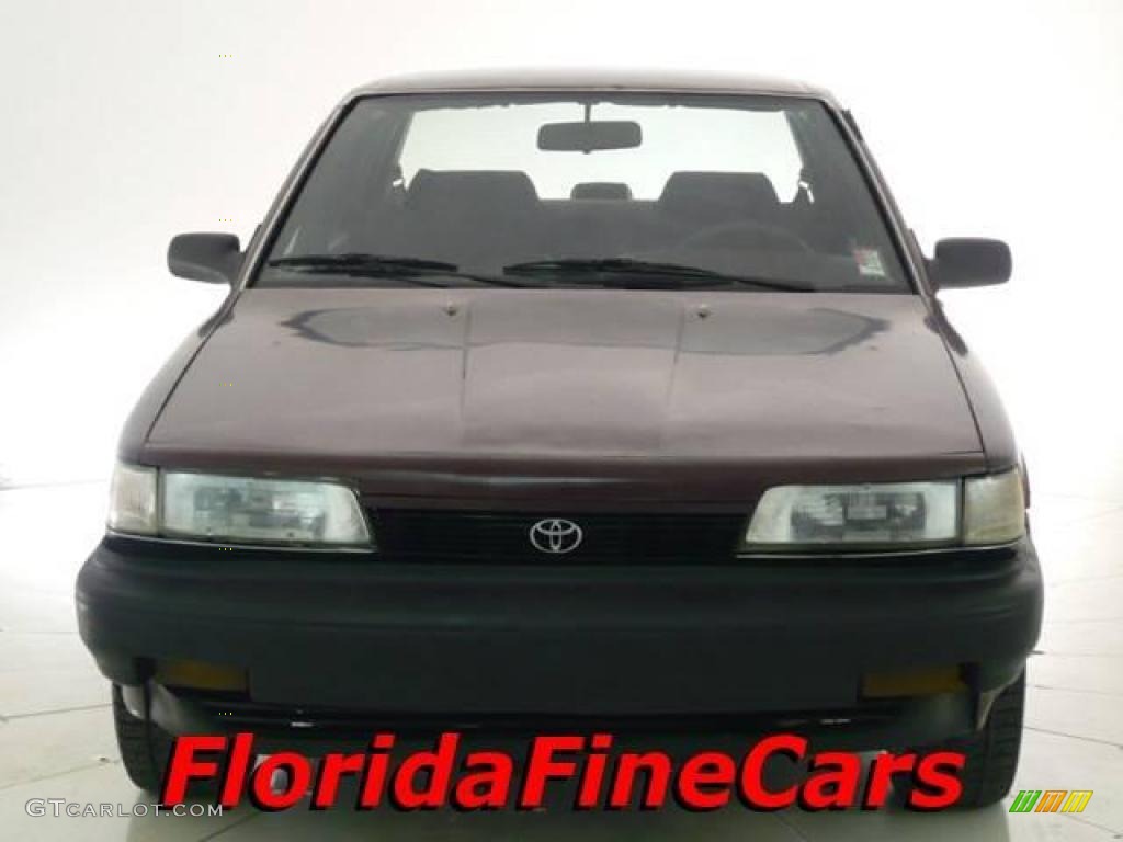 1991 Camry Sedan - Dark Red Pearl Metallic / Dark Red photo #5