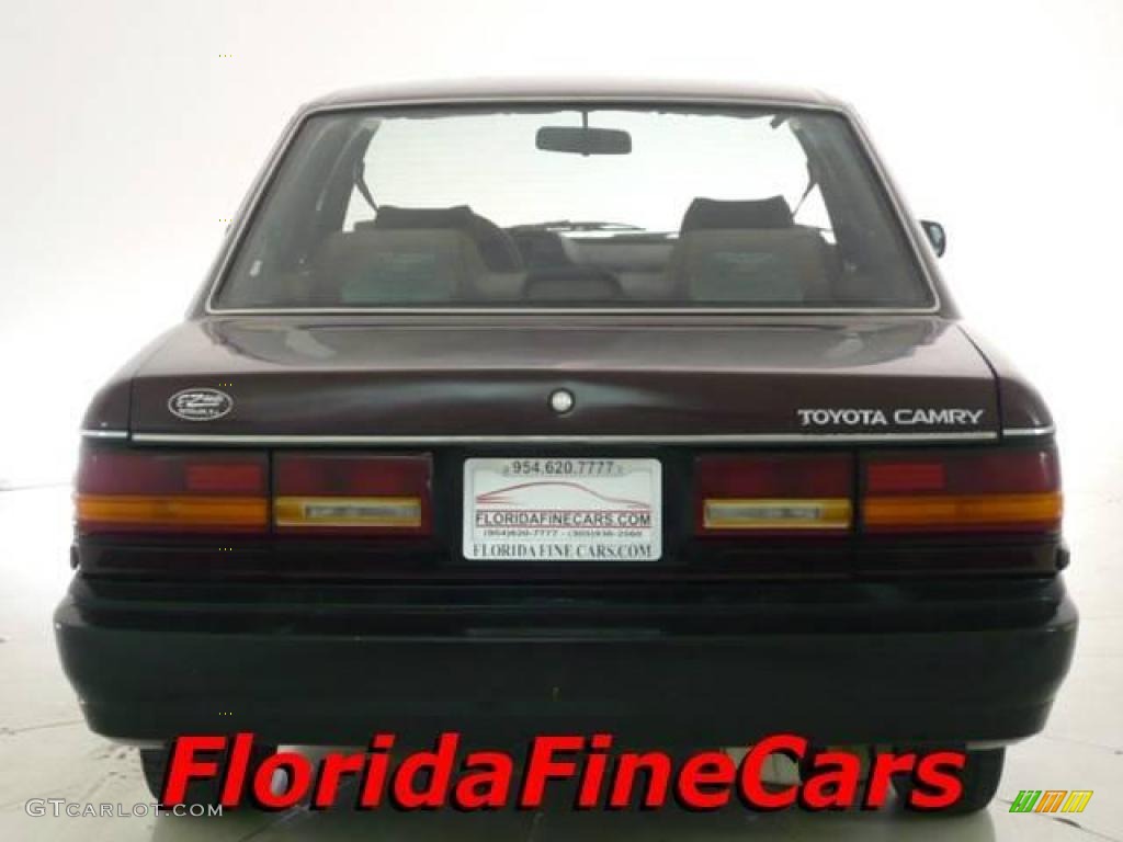 1991 Camry Sedan - Dark Red Pearl Metallic / Dark Red photo #6