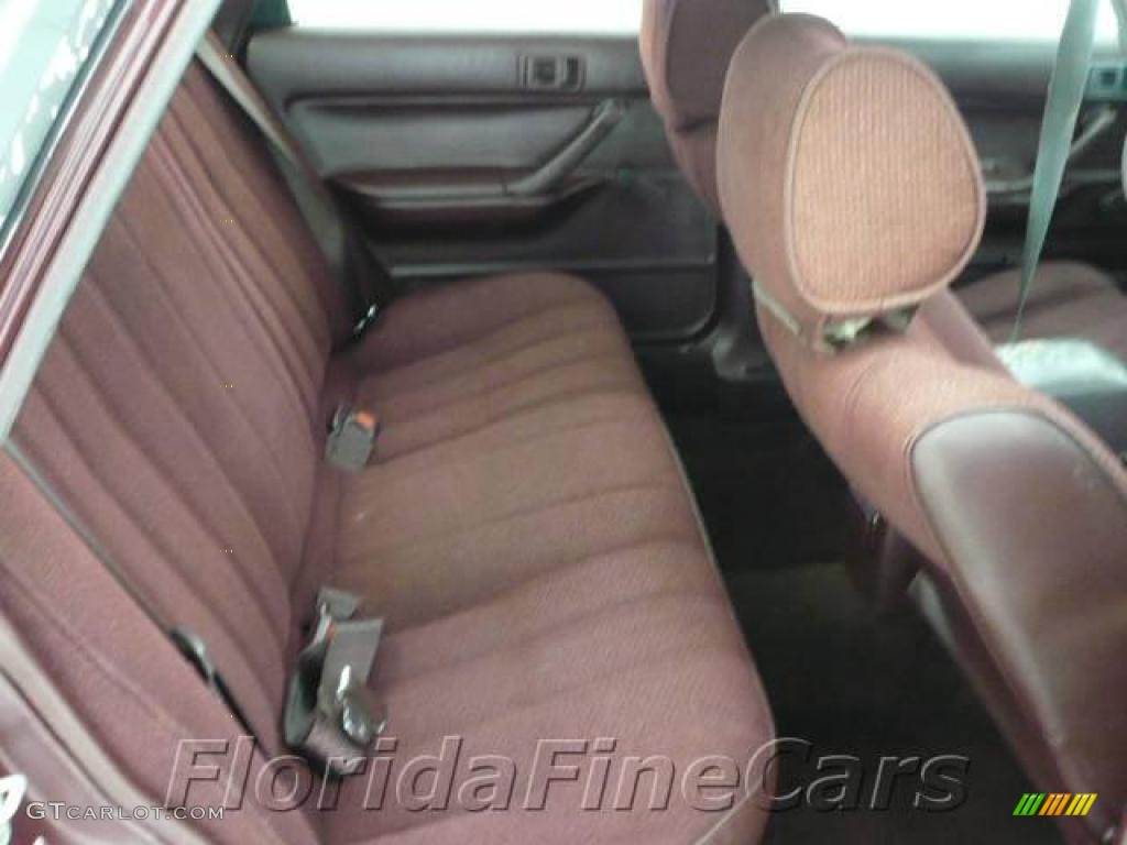 1991 Camry Sedan - Dark Red Pearl Metallic / Dark Red photo #14