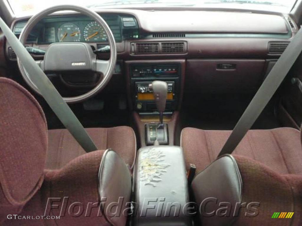 1991 Camry Sedan - Dark Red Pearl Metallic / Dark Red photo #15