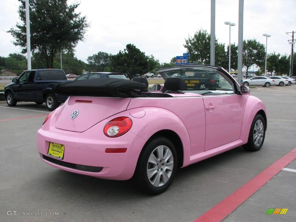2009 New Beetle 2.5 Convertible - Custom Pink / Black photo #4
