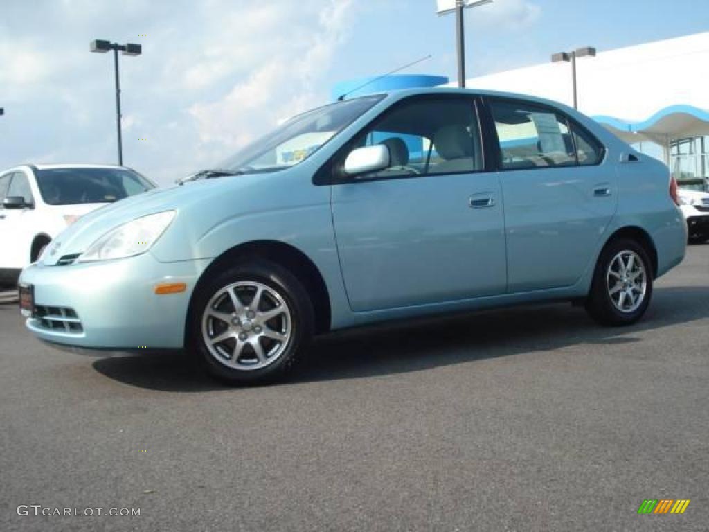 2003 Prius Hybrid - Aqua Ice Opalescent / Amethyst photo #2
