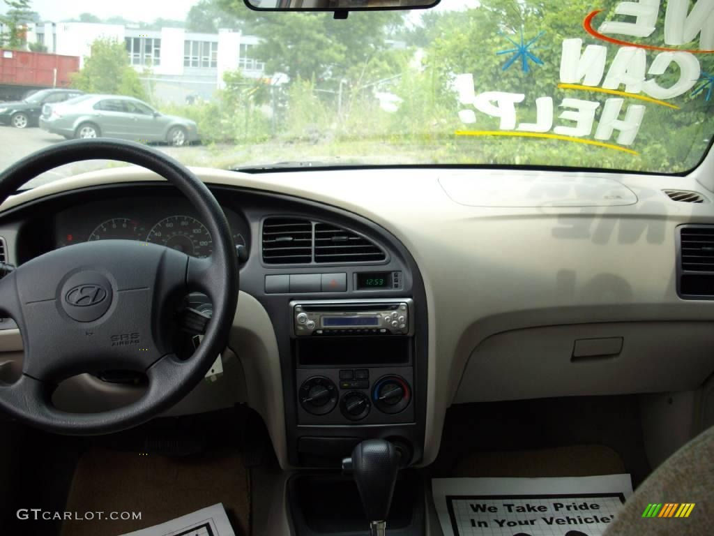 2001 Elantra GLS - Cranberry / Beige photo #12