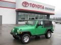 2004 Electric Lime Green Pearl Jeep Wrangler Unlimited 4x4  photo #1