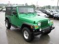 2004 Electric Lime Green Pearl Jeep Wrangler Unlimited 4x4  photo #9