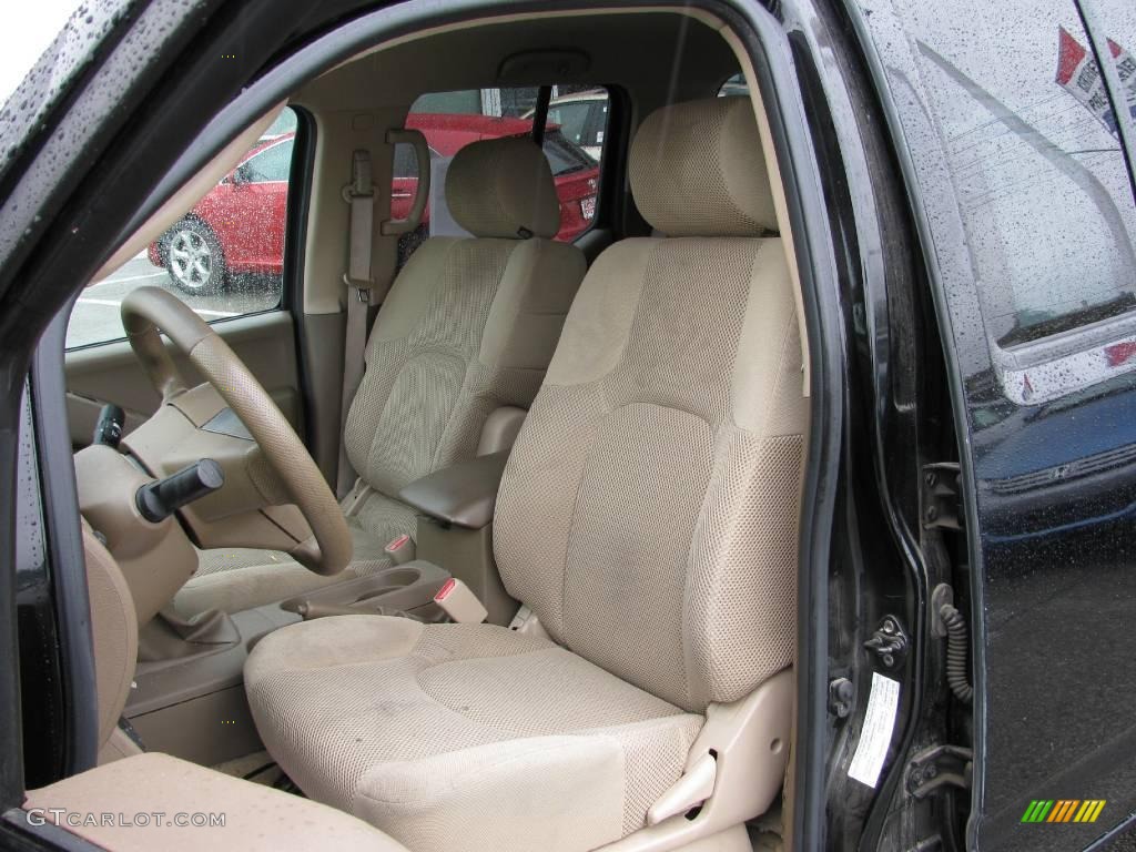 2005 Frontier SE Crew Cab 4x4 - Super Black / Desert photo #17